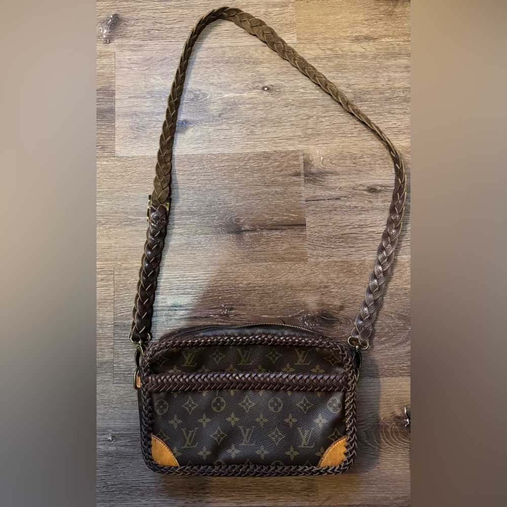 Repurposed Louis Vuitton Monogram Braided Strap Bag